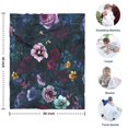 thumbnail image 4 of Pioneer Flower Floral Print Pattern Blanket,Comfortable Soft Lamb Wool Throw Blanket,All Season,Warm Lightweight Blankets for Sofa Bed Couch Living Room Chair,30"x40", 4 of 4