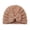 Coffee, variant on NOKIO Baby Winter Soft Knit Cap Newborn Warm Winter Dome Hat Baby Soft Round Top Beanie Toddler Baby Boys Girls Knitted Cap Beaniess Solid Cotton Bowknot Elastics Turban Hat
