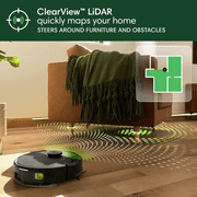 iRobot Roomba 104 Combo Robot Vacuum and Mop, Self-Emptying, LiDAR Navigation, Smart Mapping, Black