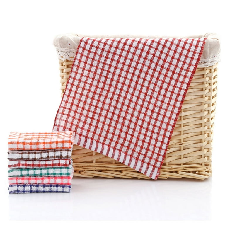TureClos Kitchen Cotton Duster Cloth Quick Dry Tea Towel Dish Cleaning  Absorbent Glass Teacup Towel 
