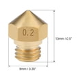 thumbnail image 2 of Cabezal de boquilla de impresora 3D de 0.2 mm, rosca M7, reemplazo para MK10, extrusora de 1.75 mm, latón, 5 piezas, 2 of 4