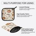 thumbnail image 3 of Yayeee Oven Mitts and Pot Holder Set of 2 Heat Resistant Kitchen Gloves Baking Hot Pad, Fall Pumpkin Pattern, 3 of 5