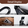 thumbnail image 5 of Sunyuer Women Vintage Soft PU Leather Hobo Bag, 3-in-1 Convertible Shoulder Crossbody Backpack Purse, Large Capacity Casual Commuter Tote Handbag with Cute Bear Charm, 5 of 7