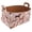 Multicolor 3, variant on Lines Stars Hearts Storage Basket Collapsible Storage Bin, PU Foldable Basket Convenient Box Storage Organizer with Handles for Shelves Office Bedroom Closet Nursery Toys Laundry