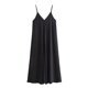 thumbnail image 3 of HH TRAF Vestido largo fino con escote en V y hombros descubiertos para mujer, elegante, de verano, en 6 colores, sin mangas, plisado y ajustable, 3 of 5