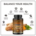 Turmeric Ginger Curcumin 1000mg Daily Joint Relief Aid Bioperine ...