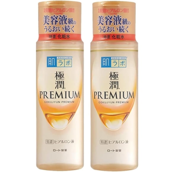 Loción Hada Labo Gokujun Premium Hialurónico, 170 ml, 2 unidades