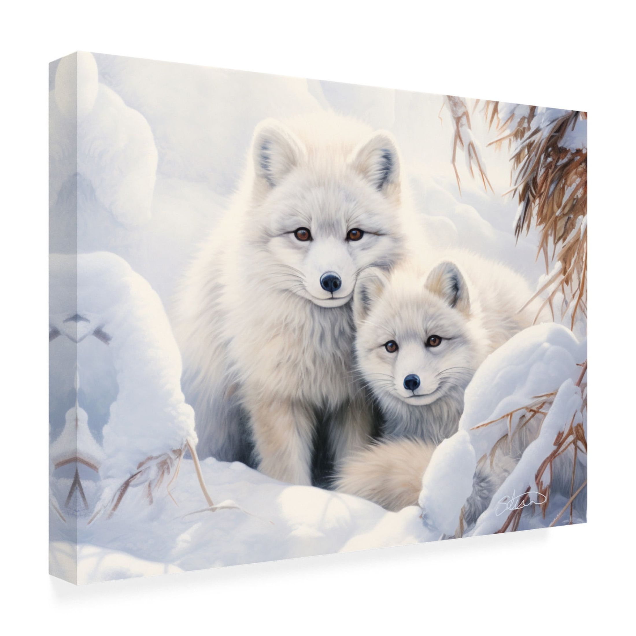 Canvas Wall Art - Stewart 'Waiting For Mama' Wall Art for Living Room, Bedroom, or Office Décor by Trademark Fine Art - 24 x 18 Inches