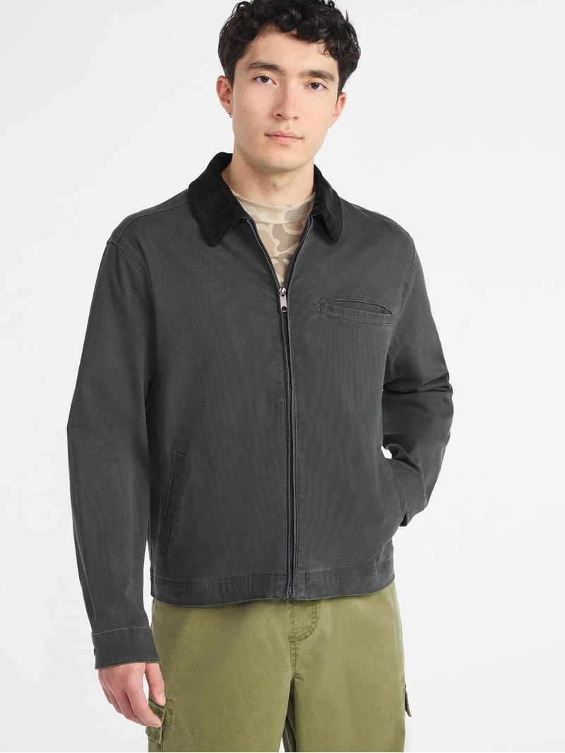 No Boundaries Men's and Big Men's Workwear Garage Jacket, Size S