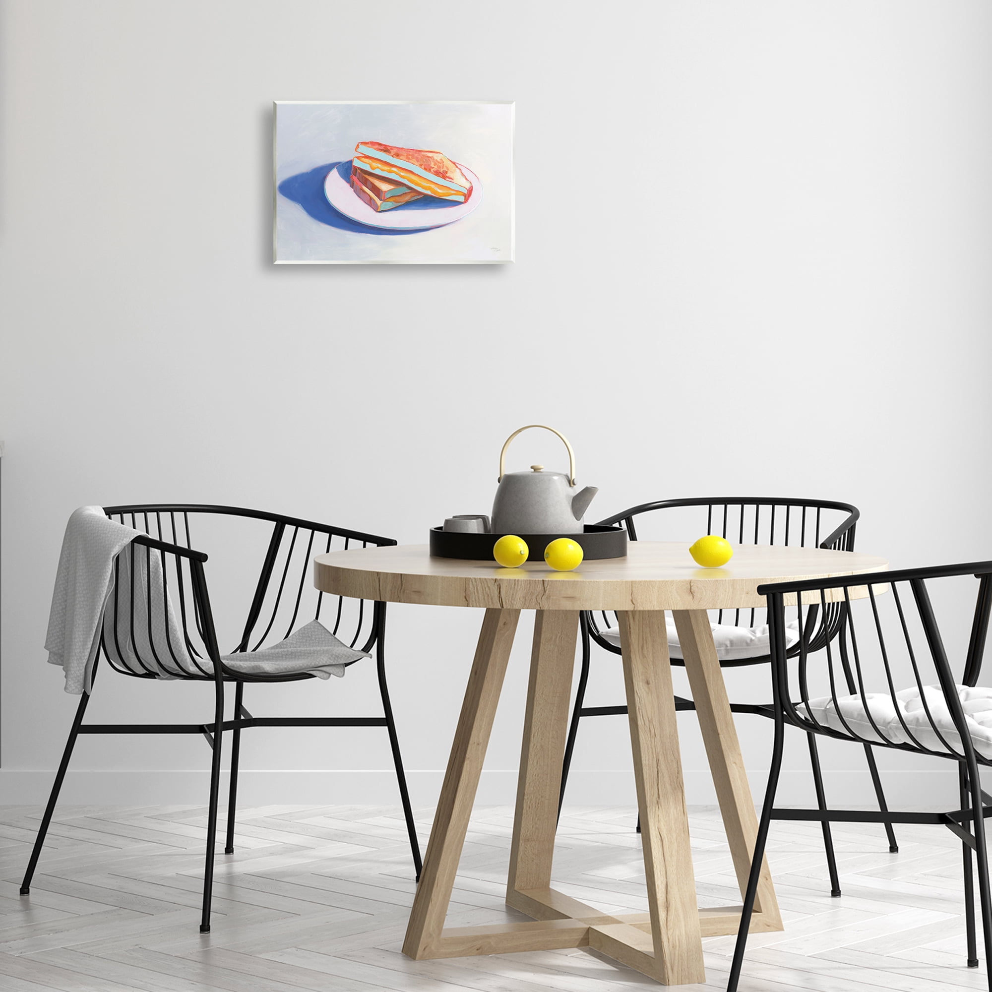 Stupell Industries Grilled Cheese Meal Food & Beverage Painting Unframed Art Print Wall Art, 15 x 10