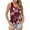 07 Floral Wine Red, variant on Summer Womens Sleeveless Criss Cross Casual Tank Tops Basic Blouse