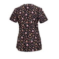 thumbnail image 3 of Green Town Scrubs for Women V-Neck Scrub Top - Christmas Thanksgiving Halloween Holiday Prints, 3 of 5