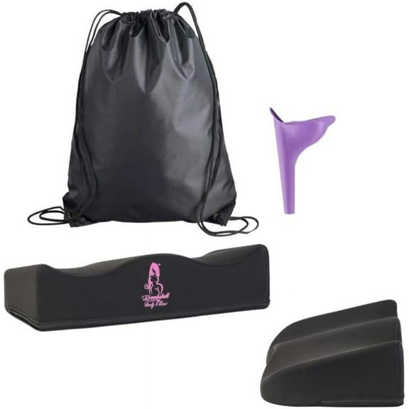 Bombshell Booty Pillow - BBL Pillow After Surgery Sitting with Drawstring Bag and Female Urinal - Comfortable Butt Cushion for Long Sitting - BBL Recovery Must Haves