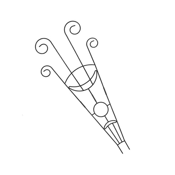 Rvaymup Indoor Plant Trellis Metal Wire Garden Trellis Small Climbing Trellis for Garden Potted Climbing Plant Houseplant