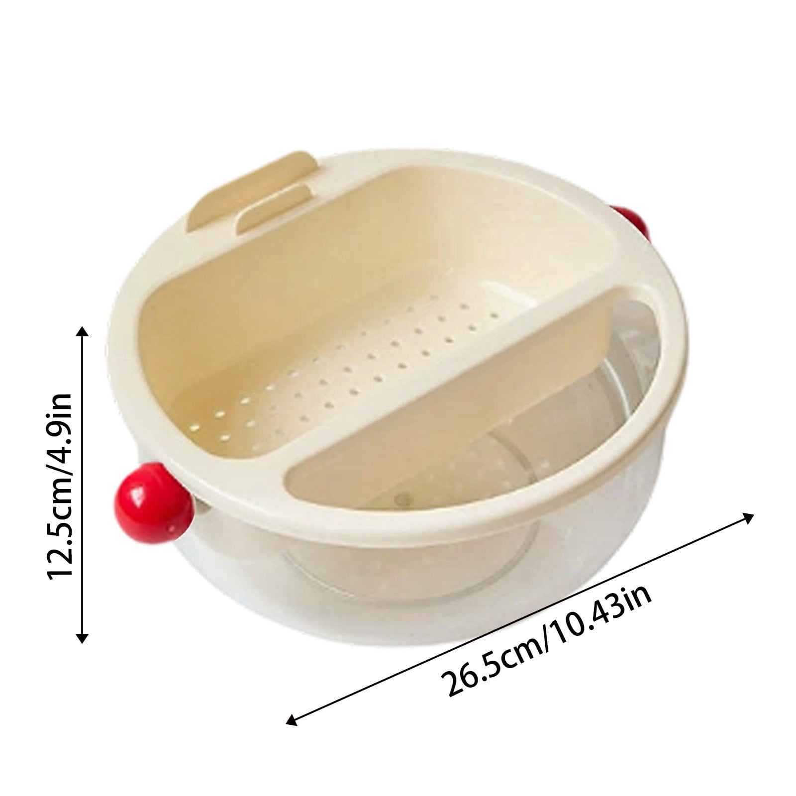 fsxdhpcsgfc Double Layer Transparent Snack And Food Storage Container With Removable Crumb Tray For And Movie Nights Stay Fresh Produce Containers Glass Food Storage Containers 2 Cup Container Store
