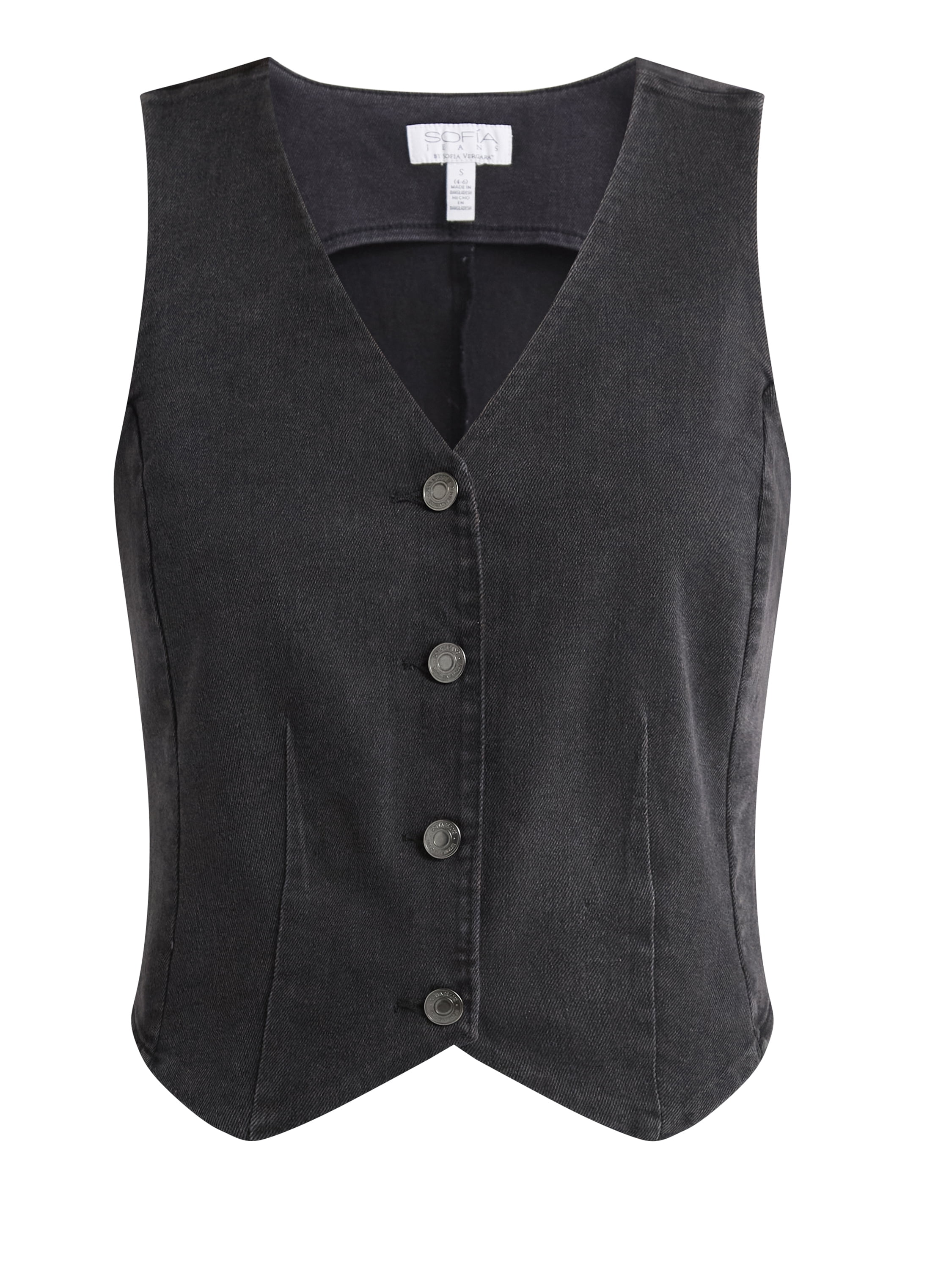 Sofia Jeans Women's Denim Vest, Sizes XS-XXXL