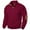 Wine, variant on Men's Winter Stand Collar Jacquard Sweatshirt, Quarter Button Pullover, Casual Joint Stitching, Elbow Patches, Multiple Colors, Various Sizes