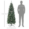 thumbnail image 3 of HOMCOM 6' Artificial Christmas Tree with Snow-Dipped, Auto Open, 3 of 10