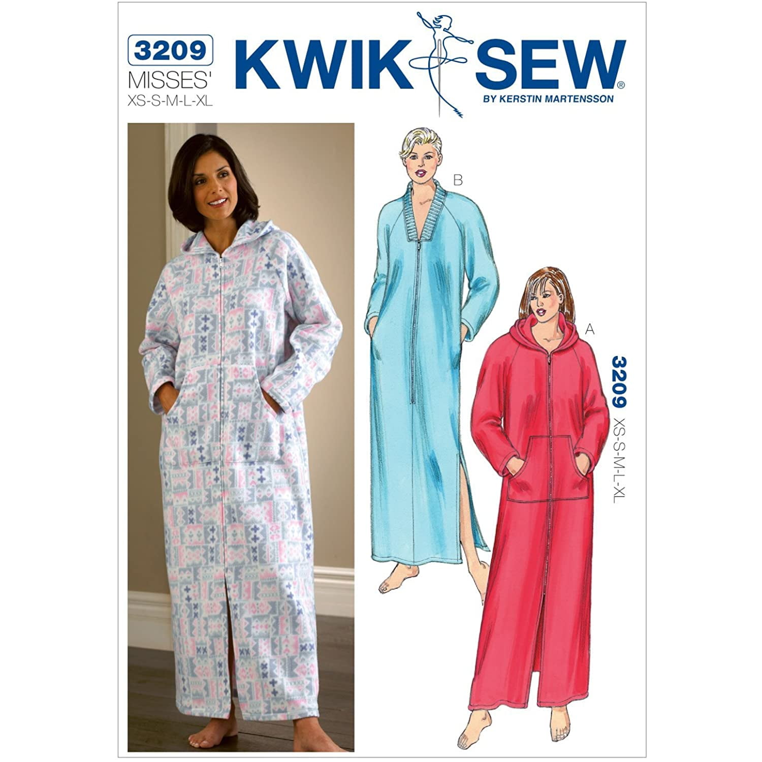 Kwik Sew K3509 Robes Sewing Pattern Size T1-T2-T3-T4