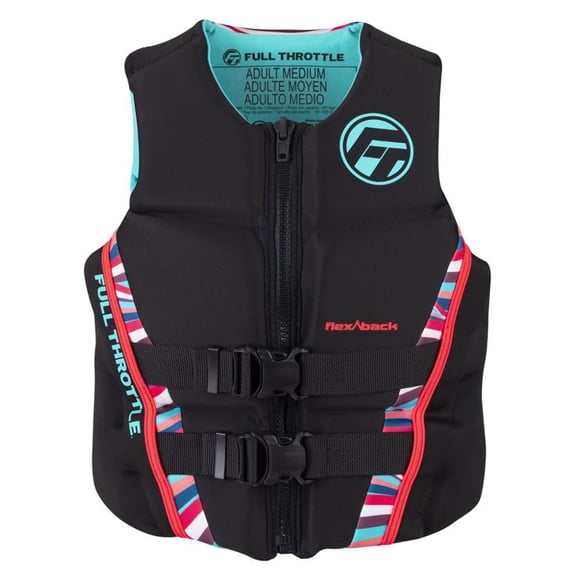 Chaleco salvavidas Full Throttle Rapid Dry Flex Back para mujer, talla grande