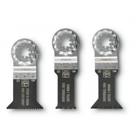 UPC: 4014586400396 | Fein 35222952140 3-Piece E-Cut Combo Starlock Wood and Metal Saw Blade Set
