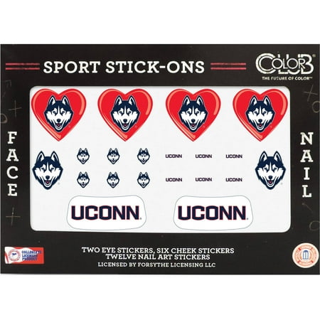Color Club Sport Stick-Ons, UCONN, 20 pc