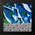 thumbnail image 2 of Katsikis, Nicola 12x12 Black Modern Framed Museum Art Print Titled - Street Flow IV, 2 of 5