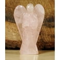 thumbnail image 2 of Hand Carved Pocket Crystal Guardian Rose Quartz Angel Healing Reiki Figurines Statue With Gift Box- Choose Size, 2 of 2