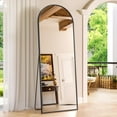 thumbnail image 5 of Antok Arched Full Length Floor Mirror 59"x16" Full Body Mirror with Stand, for Bedroom, Living Room, Cloakroom, Black, 5 of 5