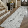 thumbnail image 4 of SIXHOME 2'x12' Runner Rug Machine Washable Runner Soft Modern Abstract Area Rug for Entryway Bedroom Kitchen Laundry Room Bathroom Aesthetic Home Decor Neutral Gray Runner, 4 of 5