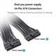thumbnail image 4 of 8X Fuente de Alimentación Dual PSU Cable Divisor de Placa Base ATX de 24 Pines, 24 Pines (20 + 4) para Cable de Extensión de Placa Base ATX, 4 of 5