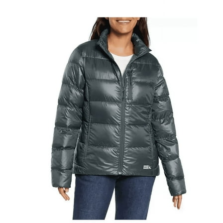 Eddie Bauer Women's Packable Puffer Jacket Size XL EXTRA LARGE - Blue Emerald