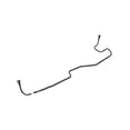 thumbnail image 3 of Fuel Feed Line Fits select: 2004-2005 CHEVROLET COLORADO, 2004-2005 GMC CANYON, 3 of 3