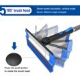 thumbnail image 5 of Lightweight Aluminum Body Snow Removal Tool, Extendable Snow Brush With Double-Sided Brush Head, Retractable Length For Compact Storage, Non-Slip Handle For A Comfortable Grip,, 5 of 5