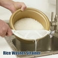 thumbnail image 3 of CNKOO Rice Washer Hanging Rice Washer Strainer Kitchen Rice Washing Brush Rice Washing Tool Multifunctional Handheld for Fruit Vegetables Noodle Rice Cleaner Household, 3 of 8