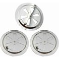 thumbnail image 1 of 3 Pieces Round Ventilation Grille, Stainless Steel Ventilation Rosette Air Vent 125 mm, Adjustable Air Vent Opening Gill Fan, 1 of 4