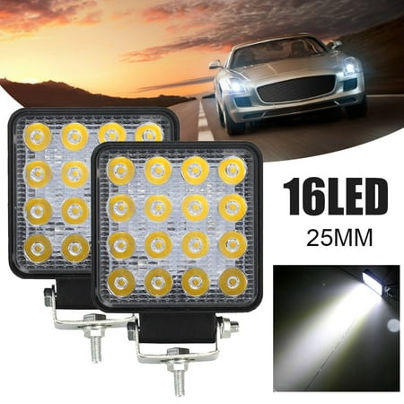 

GUSTVE Car LED Work Light Off Road Truck Van Waterproof Daytime Running Headlights Driving Fog Lamp 48W Car LED Work Light Off Road Roof Van Fog Lights Driving Lamp Truck Waterproof Shockproof