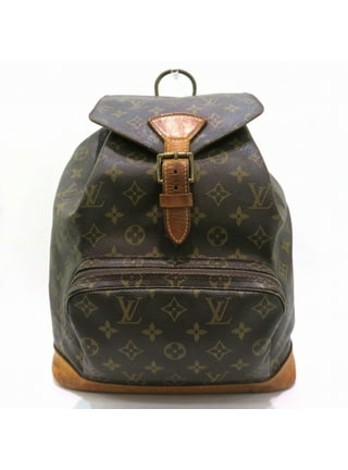 Louis Vuitton Rucksack Monogram Monsuri GM Brown Canvas Leather Backpack Bag Women's Men's M51136