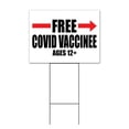 thumbnail image 1 of Free Vaccine Ages 12+ (18" x 24") Yard Sign, Includes Metal Step Stake, 1 of 6