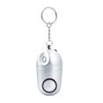 thumbnail image 1 of Llavero de alarma de seguridad Alarma de sonido de autodefensa de emergencia con luz LED para mujeres, niños, ancianos, plateado kenally EL001042-02, 1 of 2