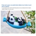 thumbnail image 3 of Garden Resin Animal, Exquisite Workmanship Cute Swing Panda Statue Weather Resistant Simulation  for Lawn, 3 of 7