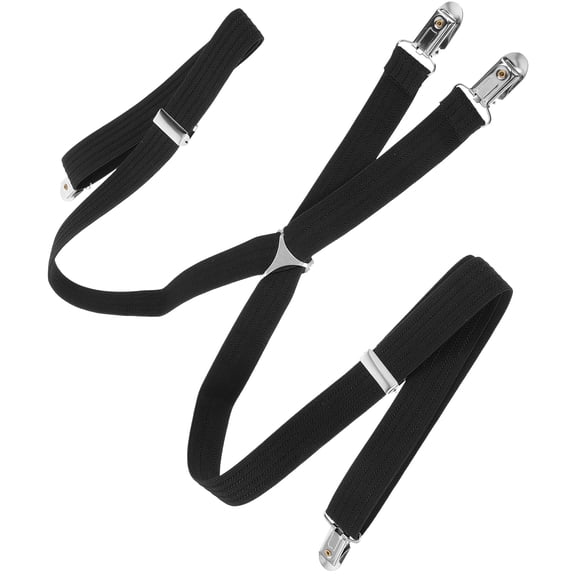 DEEPCRAFF Suit Suspenders For Women Black Canvas 1Pcs