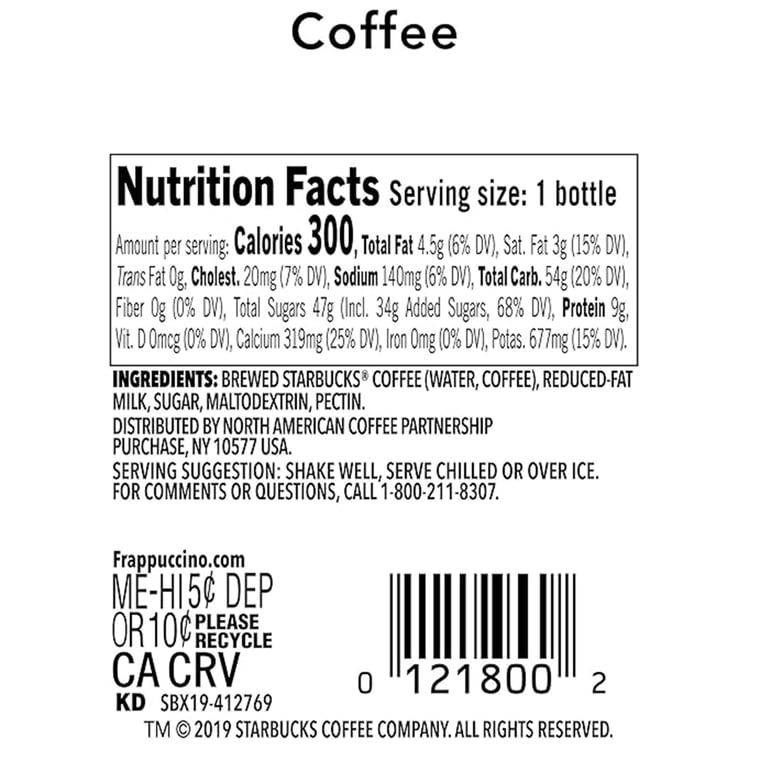 Starbucks Frappuccino Coffee, 13.7 fl oz Bottles, 12 Pack photo 5