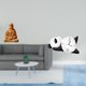 thumbnail image 2 of Figura del Corazón de Jesús y reloj de pared con forma de panda, decoración moderna coleccionable para pasillo, dormitorio, oficina, sala de e, 2 of 8