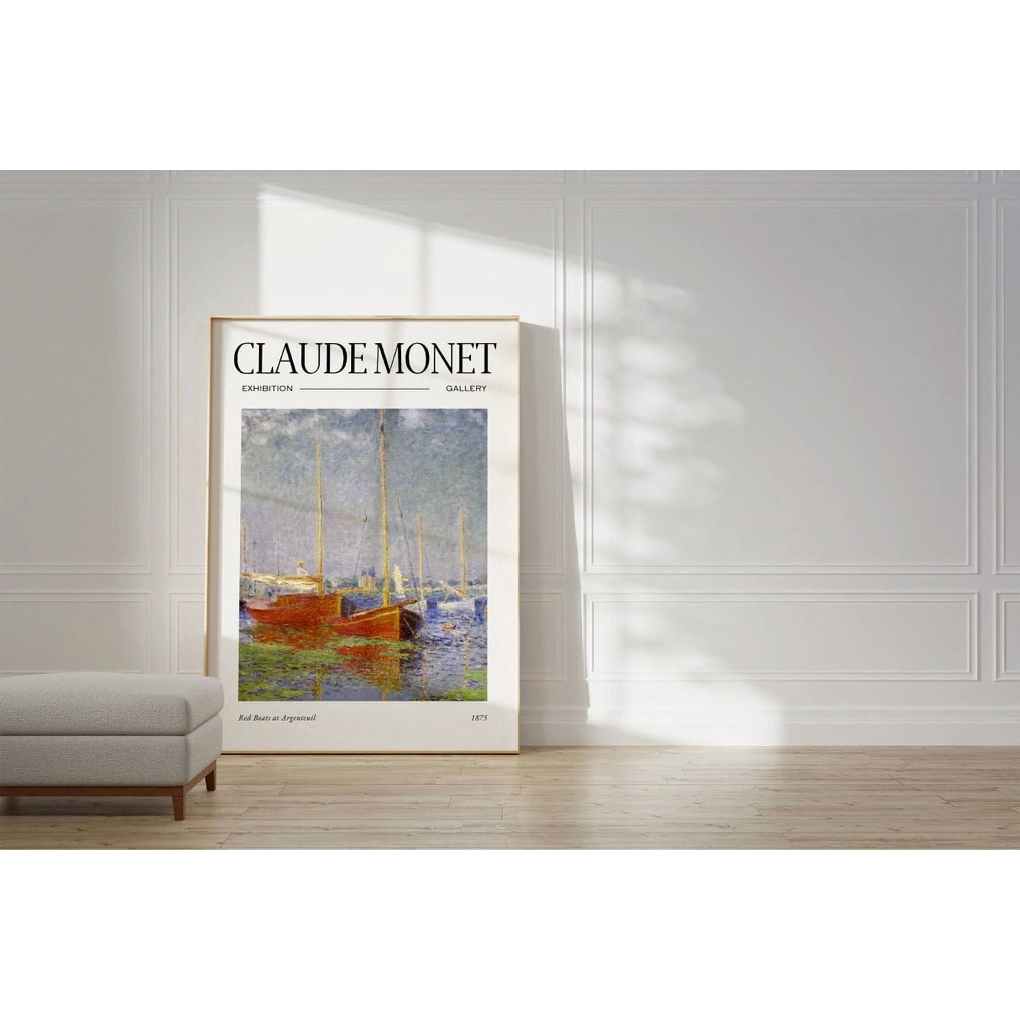 Mid Century Modern For Aesthetic Poster As Best Friend Exhibition Claude Monet Modern Inspired Bedroom And Living Room Decor