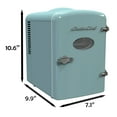 thumbnail image 5 of Arctic Chef Portable Mini Retro 6 Can Beverage Refrigerator, Blue, 5 of 7