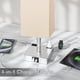 thumbnail image 5 of HALLMY Lampara de Buro Recamaras con Bombillas y L&aacute;mpara Nocturna, L&aacute;mparas de Mesa Control T&aacute;ctil con 2 Puertos USB (a + c) y 2 Salidas de CA, 5 of 9