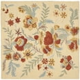 thumbnail image 6 of SAFAVIEH Blossom Emely Floral Flowers Wool Area Rug, Beige/Multi, 4' x 6', 6 of 10