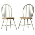 thumbnail image 2 of Boraam Windsor Farmhouse Dining Chair in Cream and Natural (Set of Two), 2 of 10