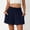 Navy, variant on FengLS Women's Casual Shorts Smocked Elastic Waistband Summer Fashion Dressy Shorts Comfy Loose Fit Trendy Shorts with Side Pockets Lounge Everyday Wear